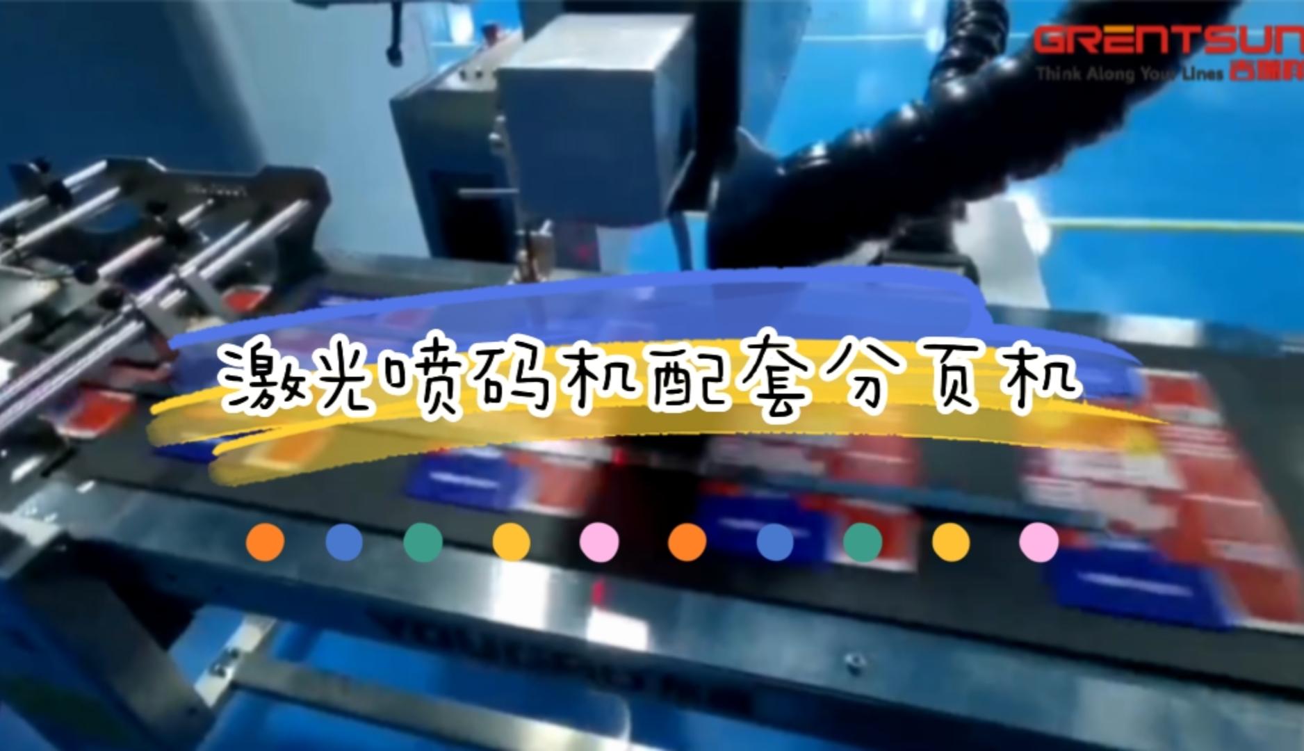 分頁機激光噴碼機應(yīng)用實例（紙盒）
